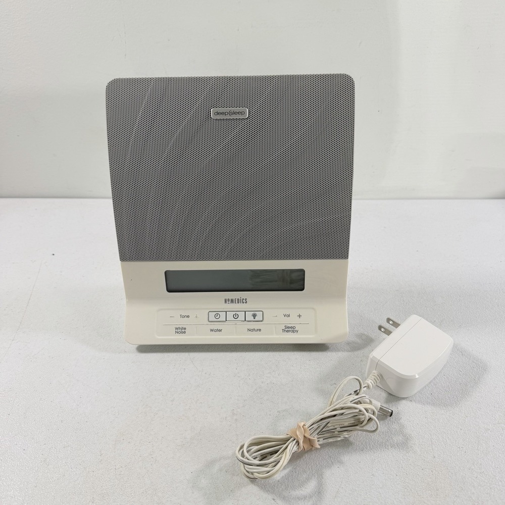 Homedics HDS-2000 Deep Sleep Therapy Nature Ocean White Noise Sound Machine